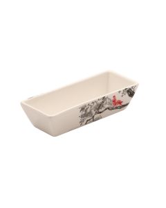 KERASIA Ivory Rectangular Bowl cm 12,5x5 h cm 3