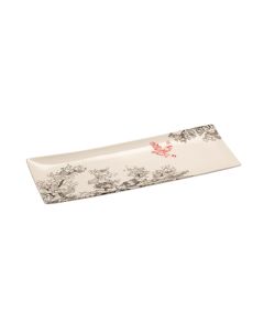 KERASIA Ivory Narrow Rectangular Tray cm 31x12