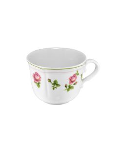 ANTHIROS White Coffee cup with Green Rim cl 10