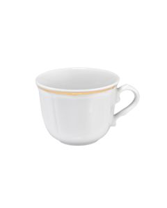 ANTHIROS White Coffee cup with Gold Rim cl 10