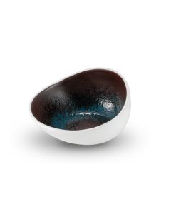 ESTIA Reactive Blue Slanting Bowl cm 13x12 h cm 7
