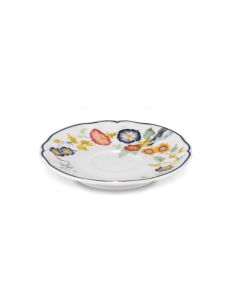 FLORENTIUS White and Blue Tea cup Saucer Ø cm 15