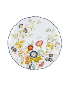 FLORENTIUS White and Blue Bread Plate Ø cm 16