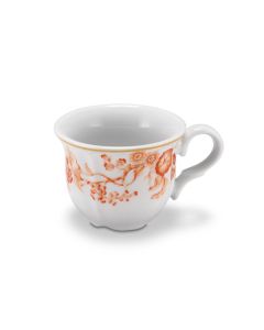 FLORENTIUS White and Orange Tea cup 20 Cl