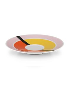 GEOMETRIKOS Ocher Tea cup Saucer Ø cm 16
