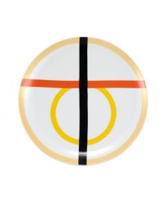 GEOMETRIKOS Ocher Dinner Plate Ø cm 28