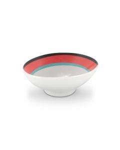 GEOMETRIKOS Red Oval Bowl cm 10x8 h cm 4