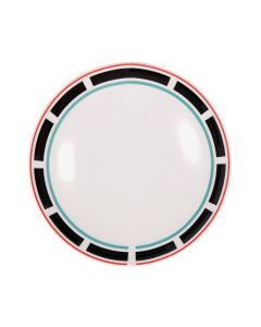 GEOMETRIKOS Red Deep Plate Ø cm 21 h cm 5