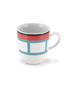 GEOMETRIKOS Red Mug 30 Cl