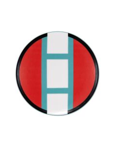 GEOMETRIKOS Red Bread Plate Ø cm 16