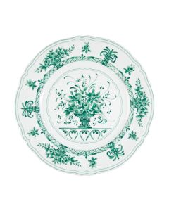ANTHIROS White and Green Design Charger Plate Ø cm 32