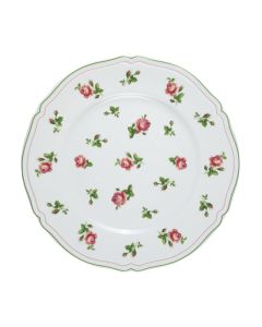 ANTHIROS White Charger Plate with Green Rim Ø cm 32