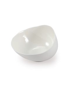APHROS Shiny and Matt White Oval Tray cm 43x23