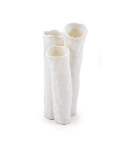 APHROS Shiny and Matt White Oval Tray cm 43x23