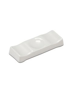 APHROS Shiny and Matt White Oval Tray cm 43x23