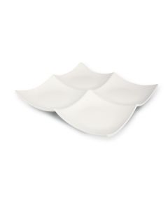 CASSIOPEA Ivory 4 Section Serving Plate cm 27x27