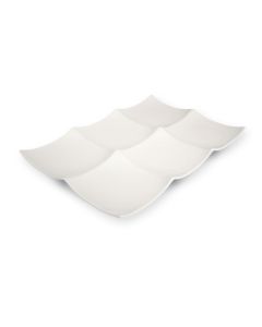 CASSIOPEA Ivory 6 Section Serving Plate cm 29x19