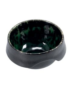 DEIMOS black and reactive green bowl Ø cm 7 h cm 4