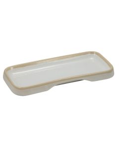 DEIMOS reactive beige retcangulartray cm 29,5x17,5 h cm 2,5