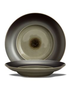 EKATE Grey Deep Plate Ø cm 27,5 h cm 5