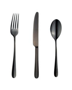 ERACLEA Cutlery set - Stainless Steel 18/10 black pvd finish