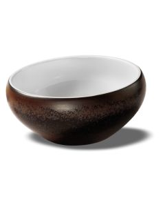 ESTIA Brown with Rusty Reactive Dots Bowl Ø cm 18 h cm 8
