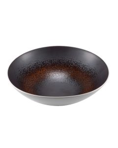 ESTIA Brown with Rusty Reactive Dots  Bowl Ø26xh7,5 cm - Porcelain