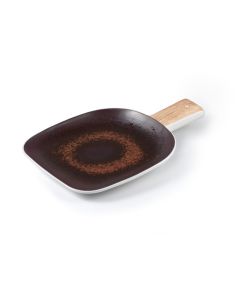 ESTIA Brown with Rusty Reactive Dots Ch Arcuterie Board with h Andle cm 25x17