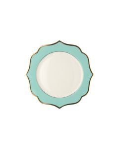 IONICA Turquoise Charger Plate with Gold Rims Ø cm 30,5