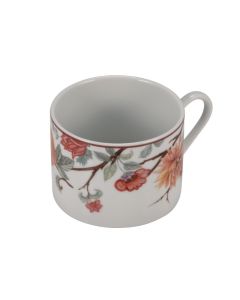 KEPOS White tea cup with flowers 19 cl