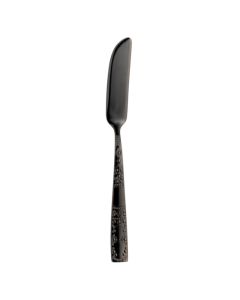 KIRA Coltello pesce acciaio inox 18/10 finitura pvd nera 19,8 cm