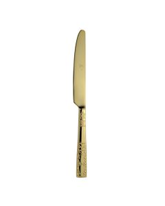 KIRA Coltello tavola acciaio inox finitura pvd oro 23 cm