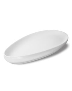 NINFA Matt and Shiny White Drop Tray cm 32,5x18 h cm 3,5