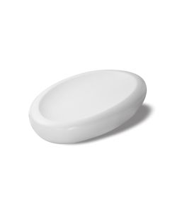 NINFA Matt and Shiny White Oval Gourmet Tray cm 31,5x21 h cm 5