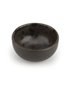 PHOBOS Brown Bowl with Rusty Reactive Dots Ø cm 6,5