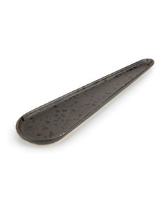 PHOBOS Brown Finger Food Spoon with Rusty Reactive Dots cm 27,5x7