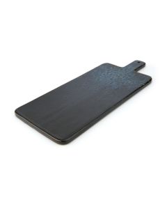 PHOBOS Black Chopping Board with Blue Reactive Dots cm 37x15,5