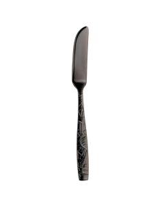 RAVIGNON Coltello pesce acciaio inox 18/10 finitura pvd nera 19,6 cm