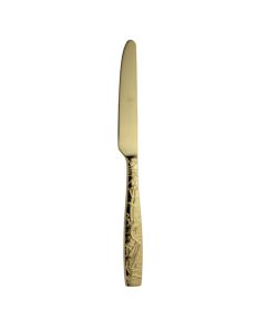 RAVIGNON Coltello tavola acciaio inox finitura pvd oro 23 cm