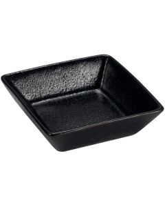 RUPIS Piattino quadro nero con bordo 6x6 h 2 cm