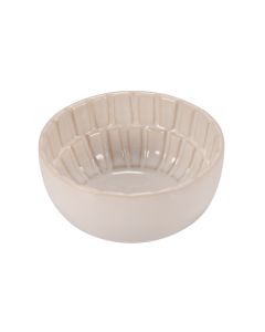 SEGMENTO Coppetta rotonda color crema crackle Ø 6,5 h 4,5 cm