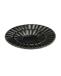 SEGMENTO Piattino per tazza tè grigio crackle Ø 14,5 cm