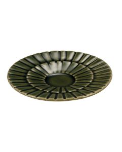 SEGMENTO Piattino per tazza tè verde crackle Ø 14,5 cm