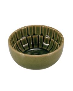 SEGMENTO Coppetta rotonda verde crackle Ø 6,5 h 4,5 cm