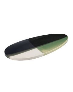 SIMPOSIO Multicolor green irregular tray cm 40,5x26,5 h cm 2