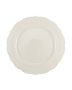 SKALISTOS Dinner Plate Ivory Embossed Ø 28 cm h 2 Cm