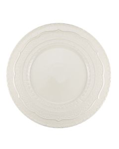 SKALISTOS Charger Plate Ivory Embossed Ø 33 cm h 3 Cm