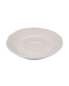 SKALISTOS Bread Plate Ivory Embossed Ø 15 cm h 2 Cm