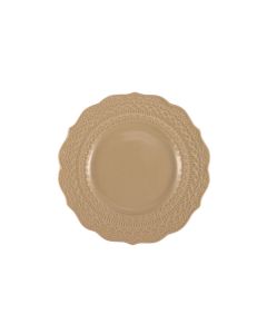SKALISTOS Bread Plate Beige Embossed Ø 15 cm h 2 Cm