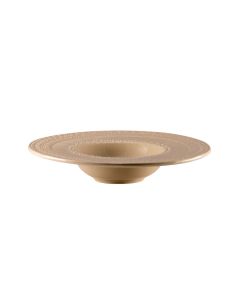 SKALISTOS Pasta Bowl Beige Embossed Ø 27 cm h 4 Cm